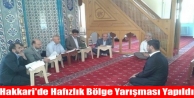 Hakkari'de Hafızlık Bölge Yarışması Yapıldı