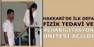 Hakkari'de İlk Defa Fizik Tedavi Ve Rehabilitasyon...