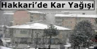 Hakkari’de Kar Yağışı