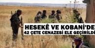 Hesekê ve Kobani’de 42 çete cenazesi ele geçirildi