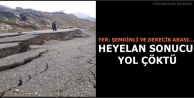 Heyelan Sonucu Yol Çöktü