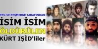 İsim isim öldürülen Kürt IŞİD’liler