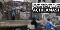 İslam Ordusu'ndan 'kafeste canlı kalkan' açıklaması