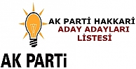 İşte Ak Parti Hakkari Aday Adayları