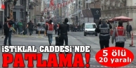 İstiklal Caddesi'nde patlama; 5 ölü 20 yaralı