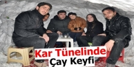 Kar Tünelinde Çay Keyfi