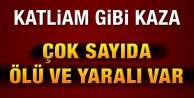 Katliam gibi kaza! Çok sayıda ölü ve yaralı var