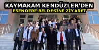 Kaymakam Kendüzler'den Esendere beldesine ziyaret