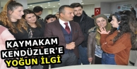 Kaymakam Kendüzler'e Yoğun İlgi