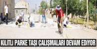 Kilitli parke taşı çalışmaları devam ediyor