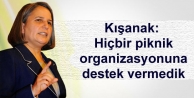 Kışanak: Hiçbir piknik organizasyonuna destek vermedik