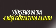 Köy yolunda 4 kişi gözaltına alındı