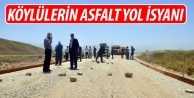 Köylülerin asfalt yol isyanı