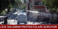 Lice saldırısı protestoları sürüyor