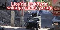 Lice’de 13 köyde sokağa çıkma yasağı