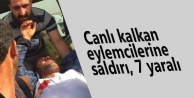 Lice’de canlı kalkan eylemcilerine saldırı, 7 yaralı