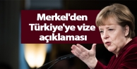 Merkel'den Türkiye'ye vize açıklaması