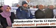 Yüksekovalılar Van’da 12 kişinin öldürülmesini...