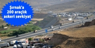 Şırnak'a 200 araçlık askeri sevkiyat