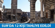 Sur’da 12 kişi tahliye edildi