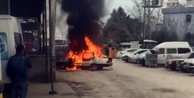 Tamirciye kızdı, kendi arabasını yaktı  