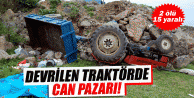 Tarım işçileri kaza yaptı: 2 ölü, 15 yaralı