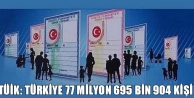 TÜİK: Türkiye 77 milyon 695 bin 904 kişi