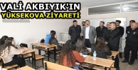 Vali Akbıyık'ın Yüksekova Ziyareti