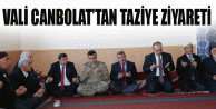 Vali Canbolat’tan Taziye Ziyareti