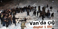 Van'da çığ düştü! 1 ölü 