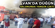 Van'da düğün salonunda yangın çıktı