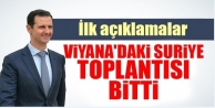 Viyana'daki Suriye toplantısı bitti