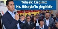 Yüksek: Çizgimiz Hz. Hüseyin'in çizgisidir