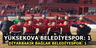 Yüksekova Belediyespor: 1 - Diyarbakır Bağlar Belediyespor:...