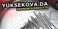 Yüksekova'da deprem Korkuttu