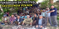 Yüksekova'da Festival havasında piknik