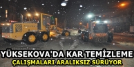 Yüksekova'da Kar Temizleme Çalışmaları Aralıksız...