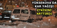 Yüksekova'da Kar Yağışı Etkisini Arttırdı