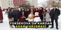 Yüksekova'da Kardan Adam Yarışması