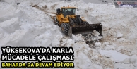 Yüksekova'da Karla Mücadele Çalışması Baharda...