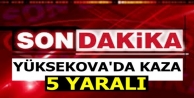 Yüksekova'da kaza: 5 yaralı