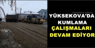 Yüksekova'da Kumlama Çalışmaları Devam Ediyor