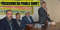 Yüksekova'da panele davet