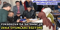 Yüksekova'da Satranç ve Zeka Oyunları Eğitimi