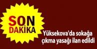 Yüksekova'da sokağa çıkma yasağı ilan edildi