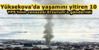 Yüksekova'da yaşamını yitiren 10 YPS'linin cenazesi...