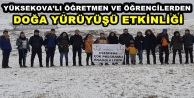 Yüksekovalı Öğretmen ve Öğrencilerden Karlı Dağlarda Doğa Yürüyüşü