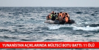 Yunanistan açıklarında mülteci botu battı: 11...