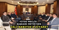 YÜTSO Meclis Başkanı Metin'den Vali Akbıyık'a...