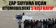 Zap suyuna uçan otomobildeki 5 kişi kayıp